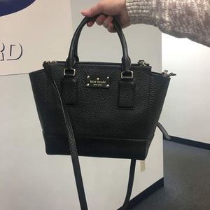 Kate Spade black leather handbag